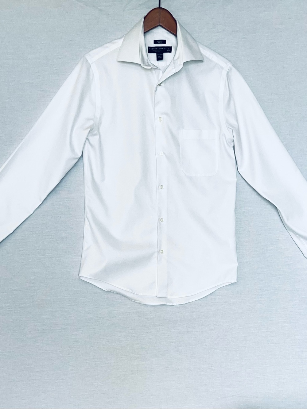 Pronto Uomo White Button-Down Dress Shirt
